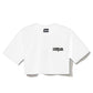 Chic Logo Cotton Tee with Graphic Back