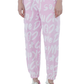 Chic Pink Cotton Tracksuit Trousers for Women