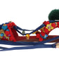 Exquisite Multicolor Leather Flat Sandals