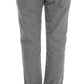Chic Gray Casual Cotton Pants