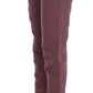 Chic Bordeaux Capri Cropped Cargo Pants