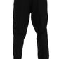 Elegant Striped Wool Blend Dress Pants