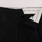 Elegant Striped Wool Blend Dress Pants