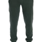 Elegant Green Cashmere Sport Pants