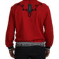 Dazzling Sequined Red Pullover Sweater