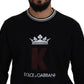 Elegant Crewneck Cotton Pullover Sweater