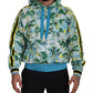 Multicolor Cotton Silk Hooded Sweatshirt