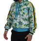 Multicolor Cotton Silk Hooded Sweatshirt