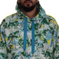 Multicolor Cotton Silk Hooded Sweatshirt