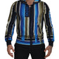 Multicolor Striped Cotton Hoodie