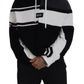 Elegant Bicolor Wool-Blend Hooded Sweater