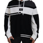 Elegant Bicolor Wool-Blend Hooded Sweater