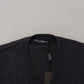 Elegant V-Neck Crown Wool Sweater