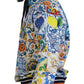 Majolica Print Cotton Hooded Sweater