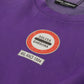 Elegant Purple Cotton Crewneck Sweater