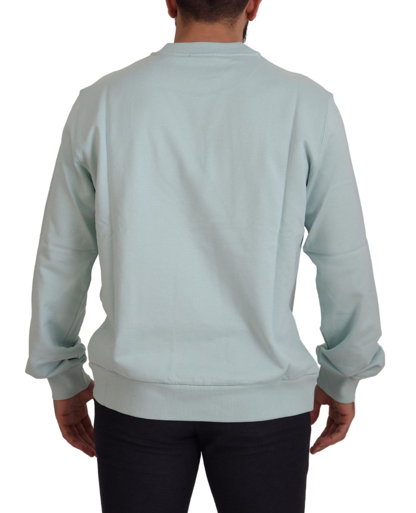 Mint Green Cotton Pullover Sweater