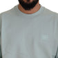 Mint Green Cotton Pullover Sweater