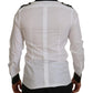 Elegant Slim Fit White Cotton Dress Shirt