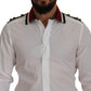Elegant Slim Fit White Cotton Dress Shirt