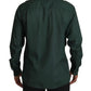 Emerald Elegance Slim Fit Casual Shirt