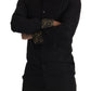 Elegant Slim Fit Black Cotton Shirt