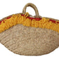 Multicolor Crystal Embellished Straw Tote