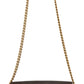 Elegant Gray Crystal-Embellished Shoulder Bag