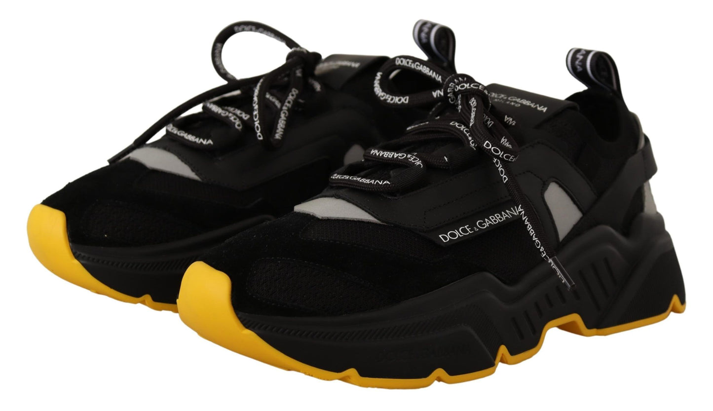 Elegant Daymaster Casual Sneakers - Black/Yellow