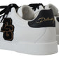 Elegant Two-Tone Leather Sneakers