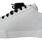 Elegant Two-Tone Leather Sneakers