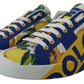 Elegant Multicolor Leather Low Top Sneakers