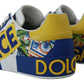 Elegant Multicolor Leather Low Top Sneakers
