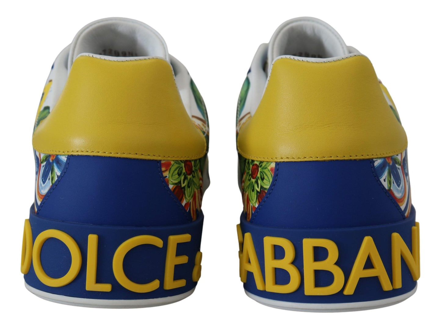 Elegant Multicolor Leather Low Top Sneakers