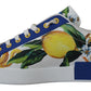 Elegant Multicolor Leather Low Top Sneakers