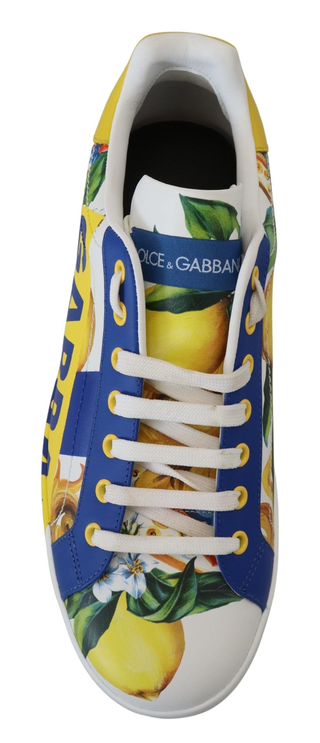 Elegant Multicolor Leather Low Top Sneakers
