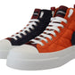 Elevate Your Game: Orange High-Top Sneakers