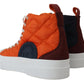 Elevate Your Game: Orange High-Top Sneakers