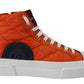 Elevate Your Game: Orange High-Top Sneakers