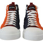 Elevate Your Game: Orange High-Top Sneakers