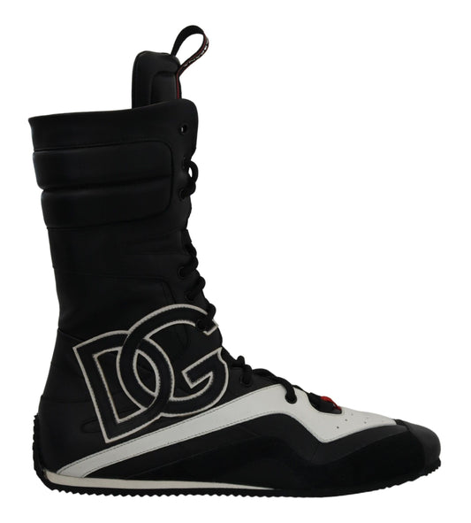 Multicolor Leather High-Top Sneakers