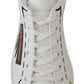 Elegant White Leather Casual Sneakers