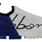 Elegant White and Blue Sorrento Sneakers