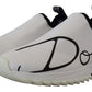 Elegant White and Blue Sorrento Sneakers
