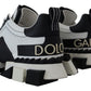 Super King Leather Sneakers - White & Black