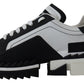 Super King Leather Sneakers - White & Black