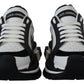 Super King Leather Sneakers - White & Black