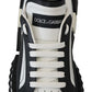 Super King Leather Sneakers - White & Black
