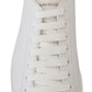 Italian Leather White Low-Top Sneakers