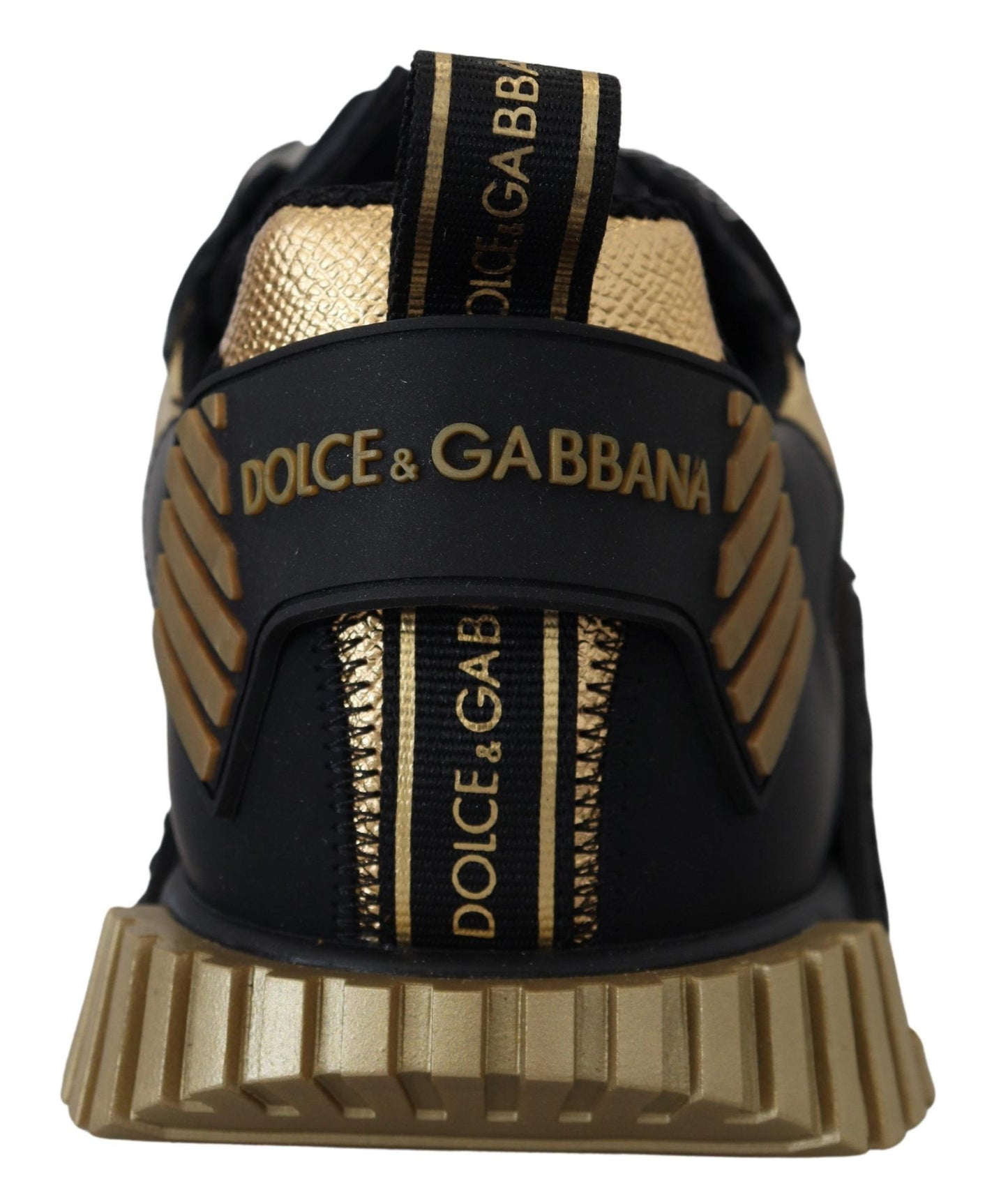 Elegant Black and Gold NS1 Sneakers