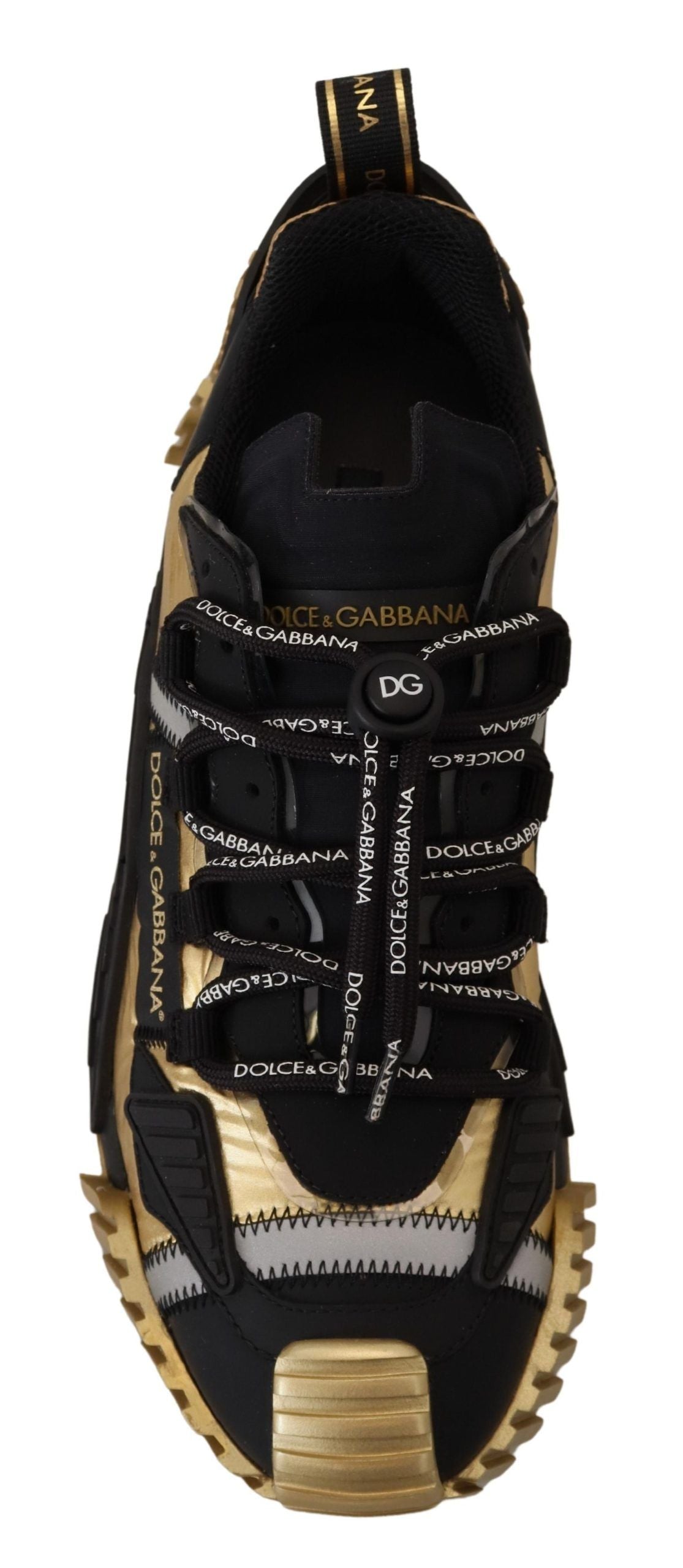 Elegant Black and Gold NS1 Sneakers